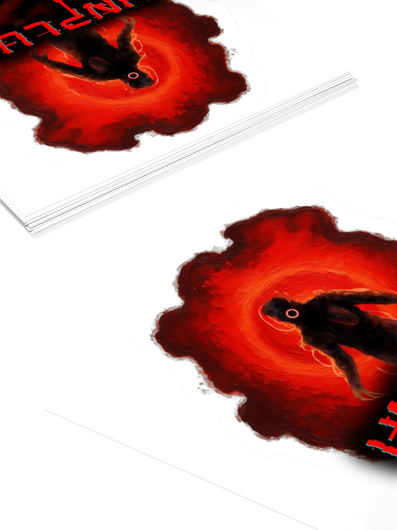 UNPLUG Orb Creature Silhouette Full size sticker product image (10)