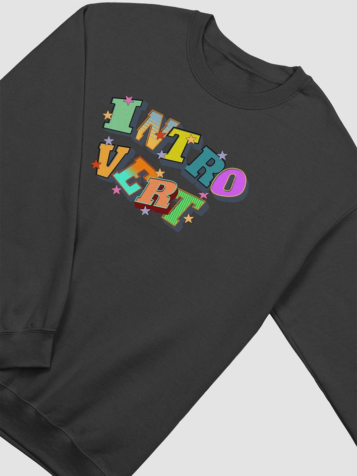 Introvert Block Letter Starry Crewneck product image (2)