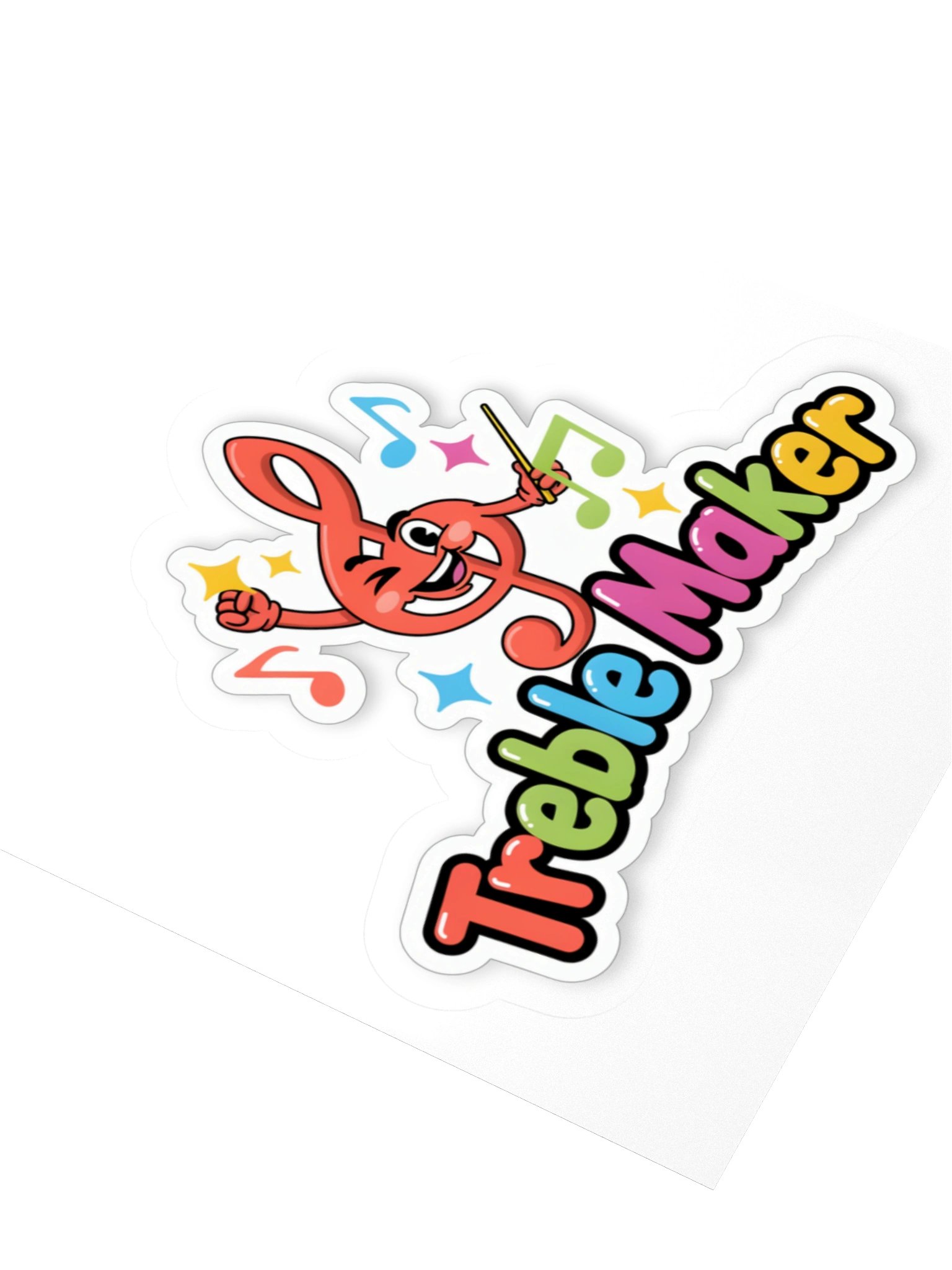 Treble Maker Musical Kiss Cut Sticker product image (8)