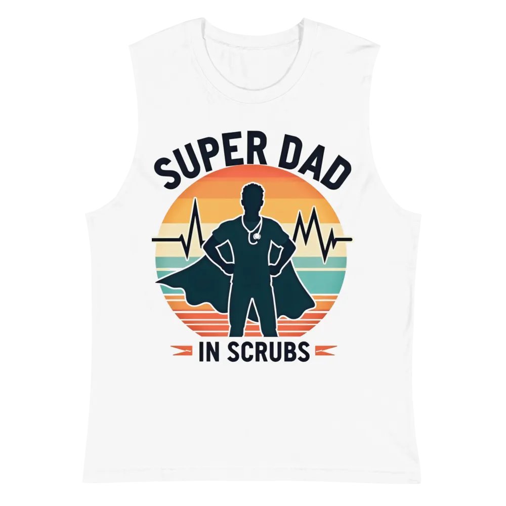 Super Dad in Scrubs Muscle Tank product image (2)