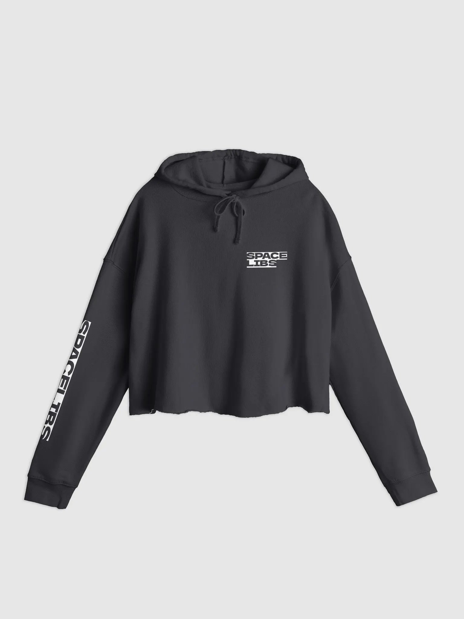 Cropped SpaceLibs Hoodie (Light Logo) product image (2)