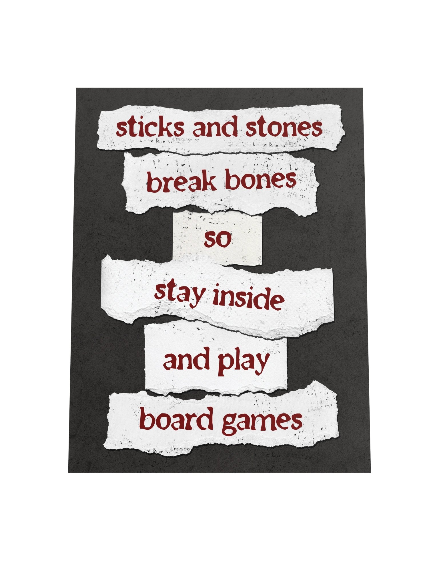 Ransom Note Board Game Room Poster - UNFRAMED product image (7)