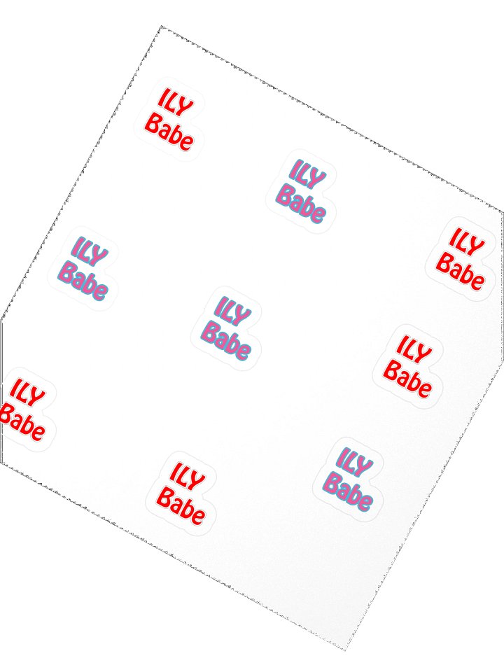 ILY Babe Valentine’s Day Stickers 9PK product image (2)