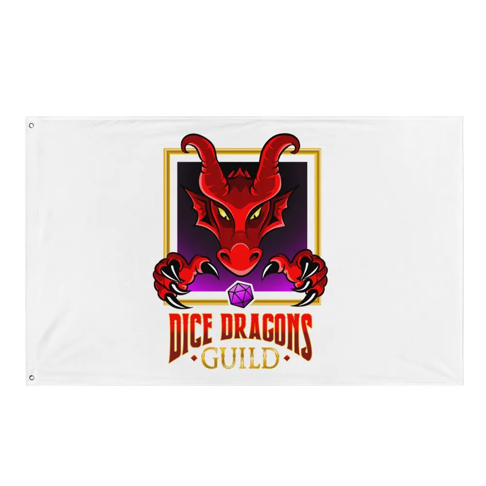 Dice Dragons Guild Horizontal Flag product image (1)
