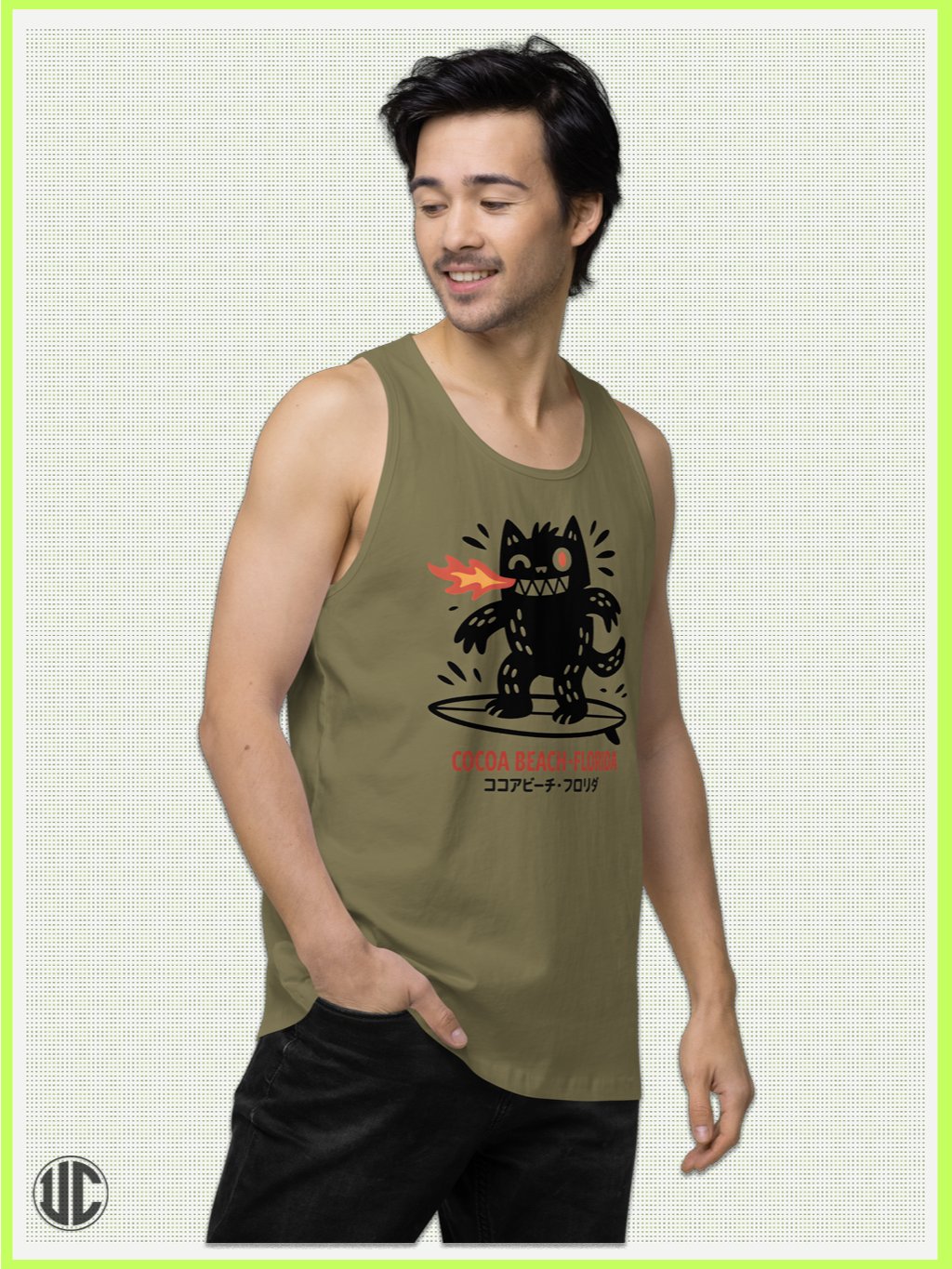 Cocoa Beach Surfer – Men’s Tank Top product image (3)