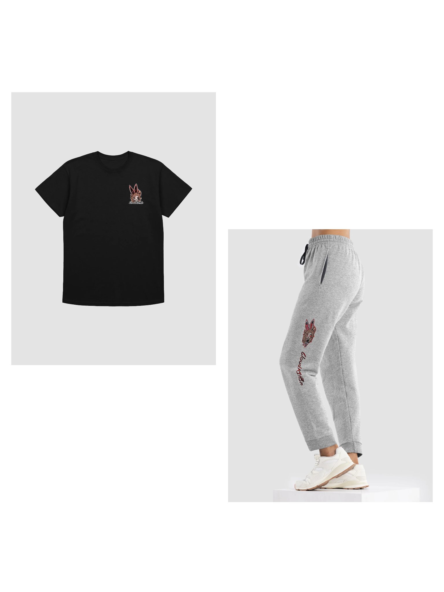 Battle Bunny Chibi Bundle 2 - tee + jogger product image (1)
