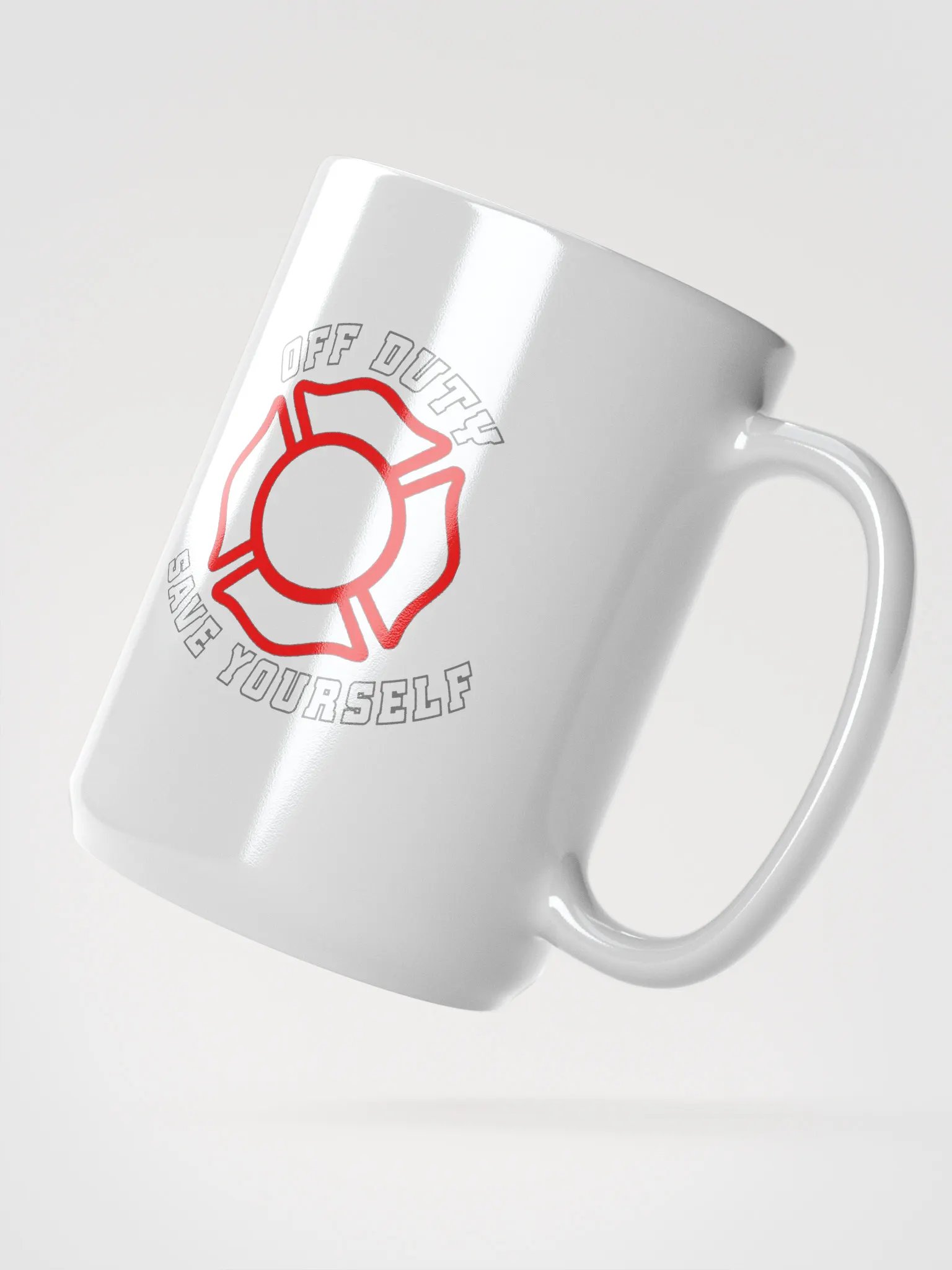 "Off Duty, Save Yourself" Fire Coffee Cup product image (2)