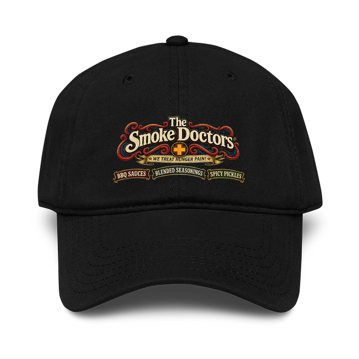 THE SMOKE DOCTORS RETRO LOGO BLACK CAP product image (1)