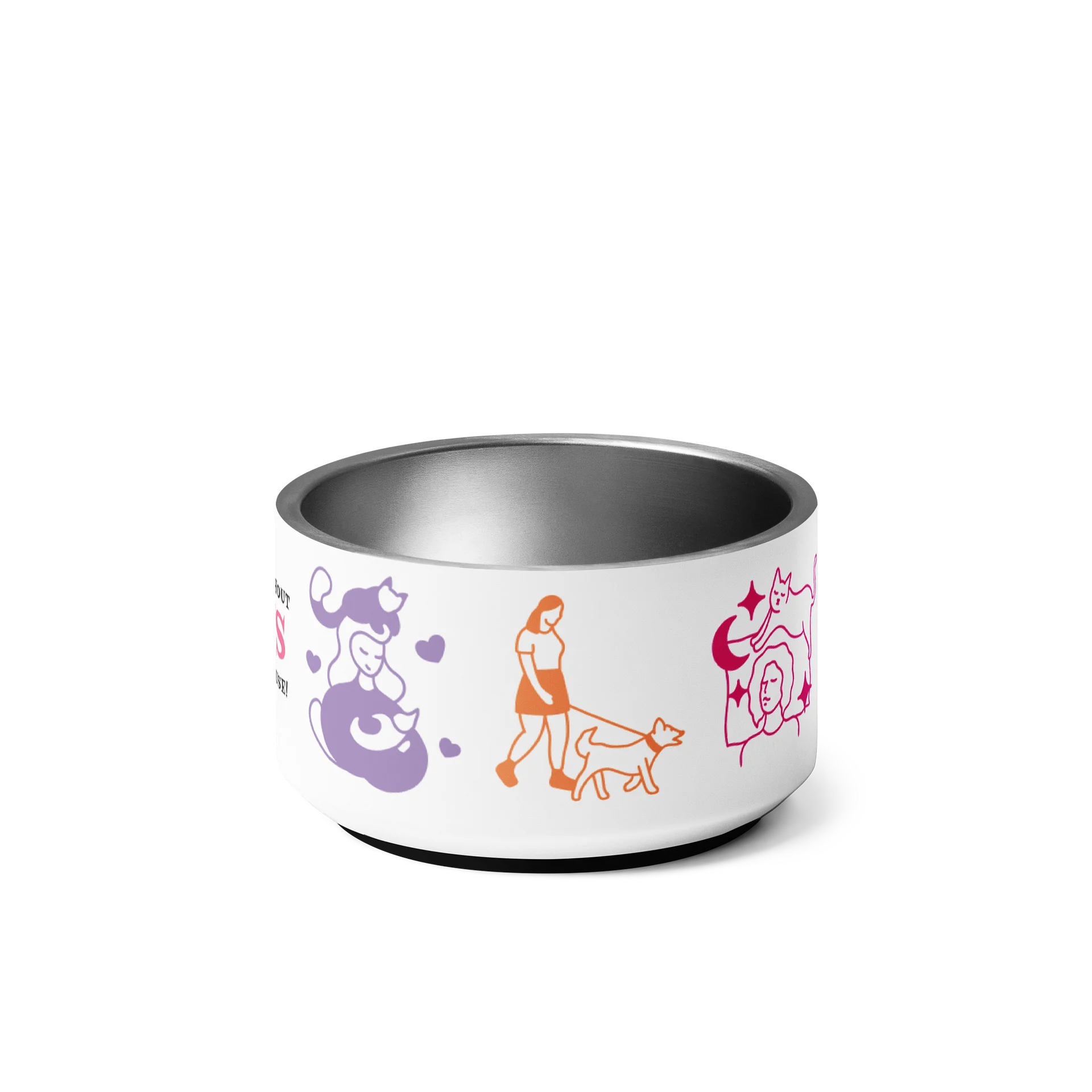 Metal Pet Bowl "A Home Without Pets is Just a House!" product image (5)