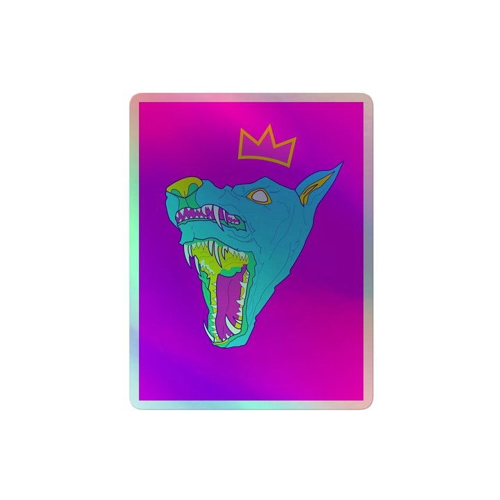 Pride holo sticker pink product image (2)
