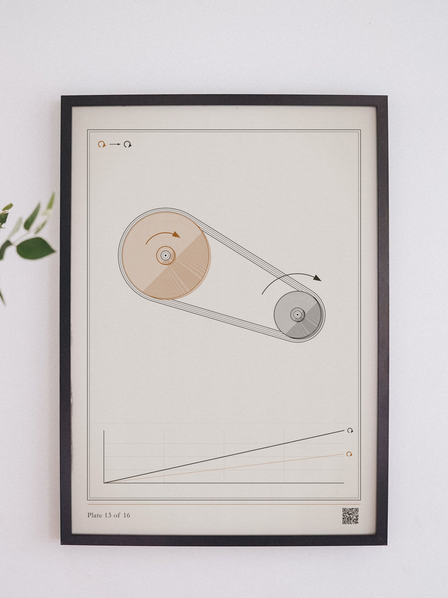 Belt drive print, framed, 12 x 16 in · MOTION 13 product image (6)