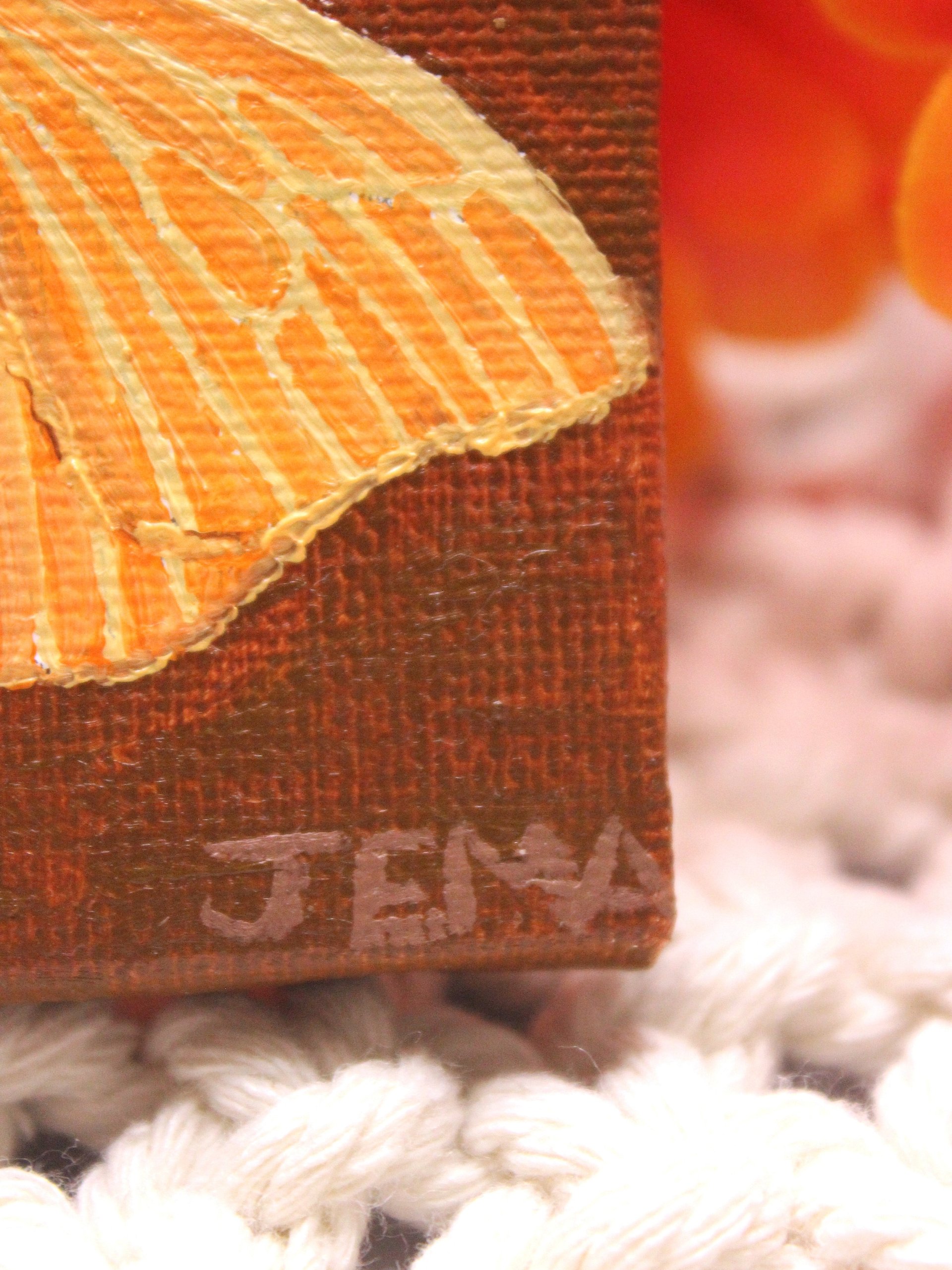 Acraga Coa Moth Mini Oil Painting product image (2)