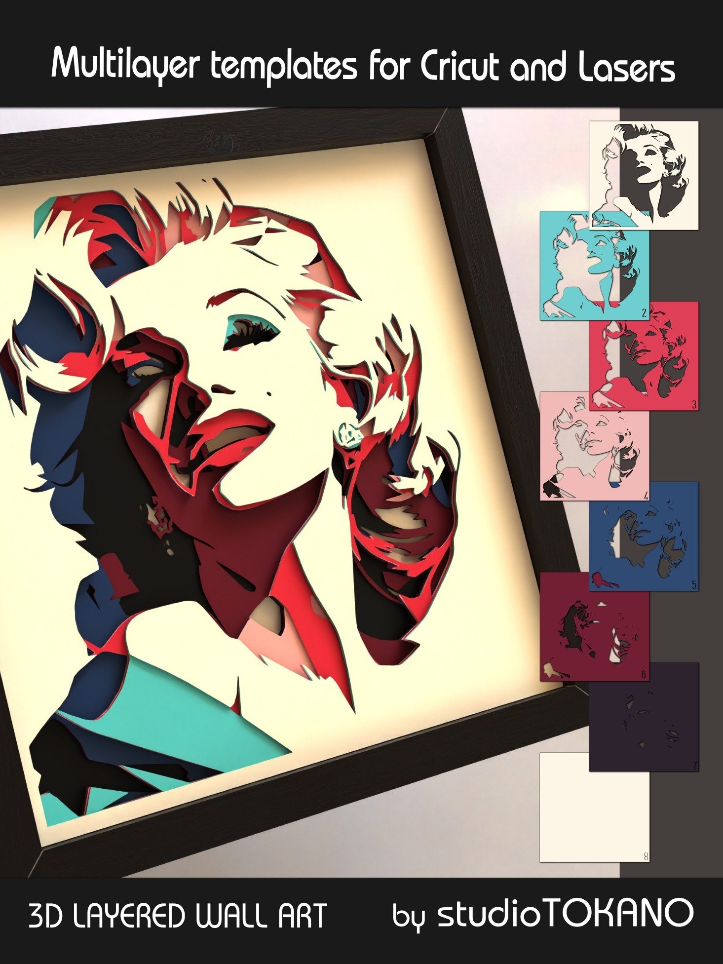 Marilyn Monroe Cardstock Laser Cut product image (6)