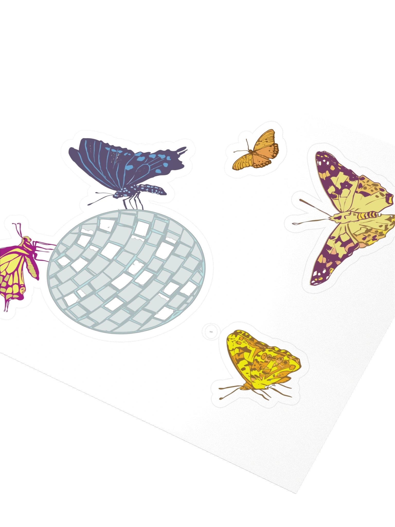 Disco Butterfly Stickers product image (3)