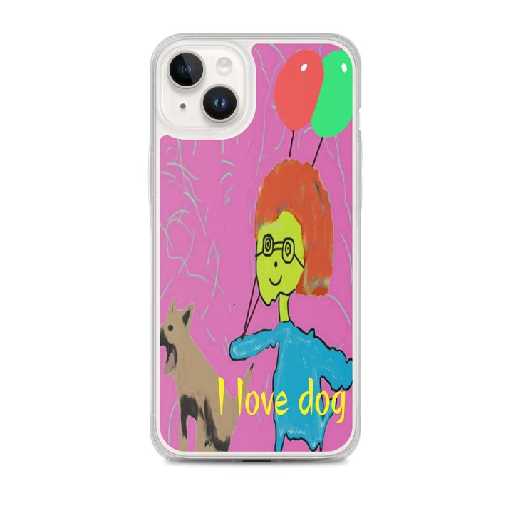 MagSafe® Clear Case for iPhone® : i love dog product image (1)