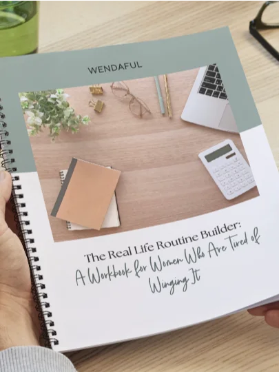 The Real Life Routine Builder: A Workbook for Women Who Are Tired of Winging It product image (2)