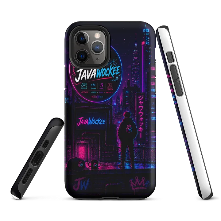 JavaWockee Neon Cyberpunk iPhone Tough Case product image (2)