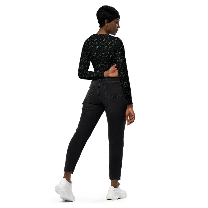 Midnight Leaf All-Over Crop Top product image (2)