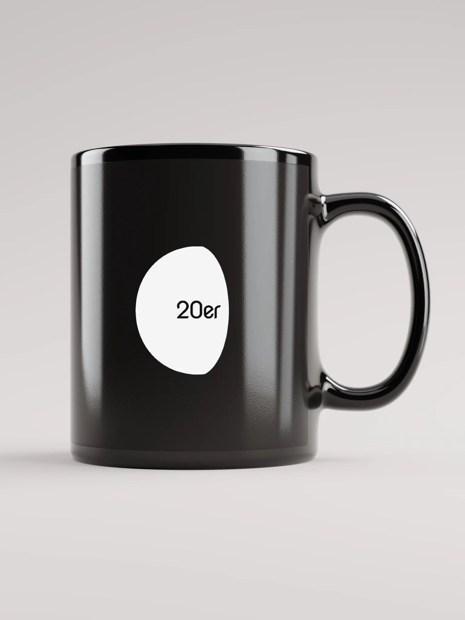 20er (Black Glossy Mug) product image (1)