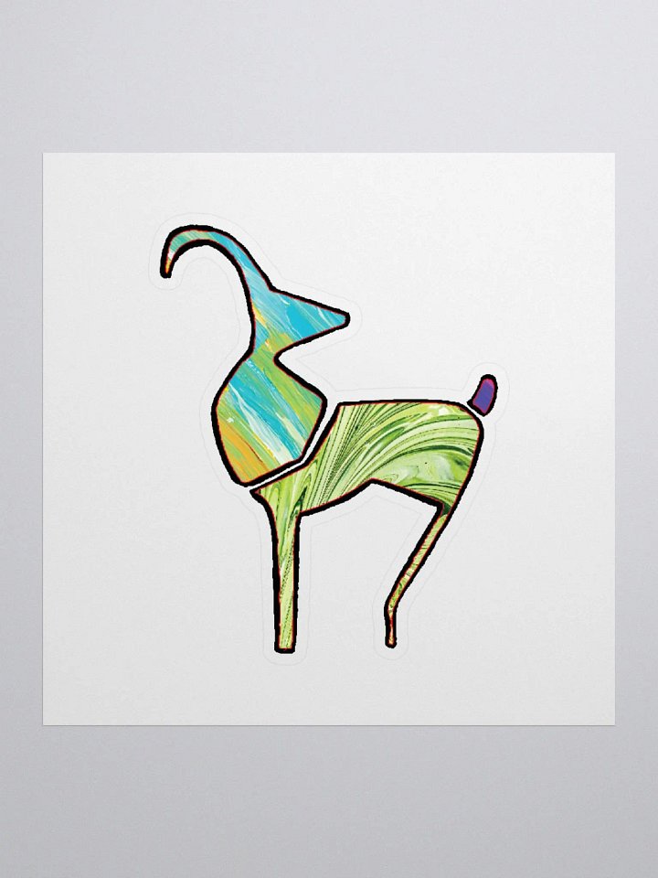 Custom Cut Vinyl Stickers African Art Colorful Animal product image (3)