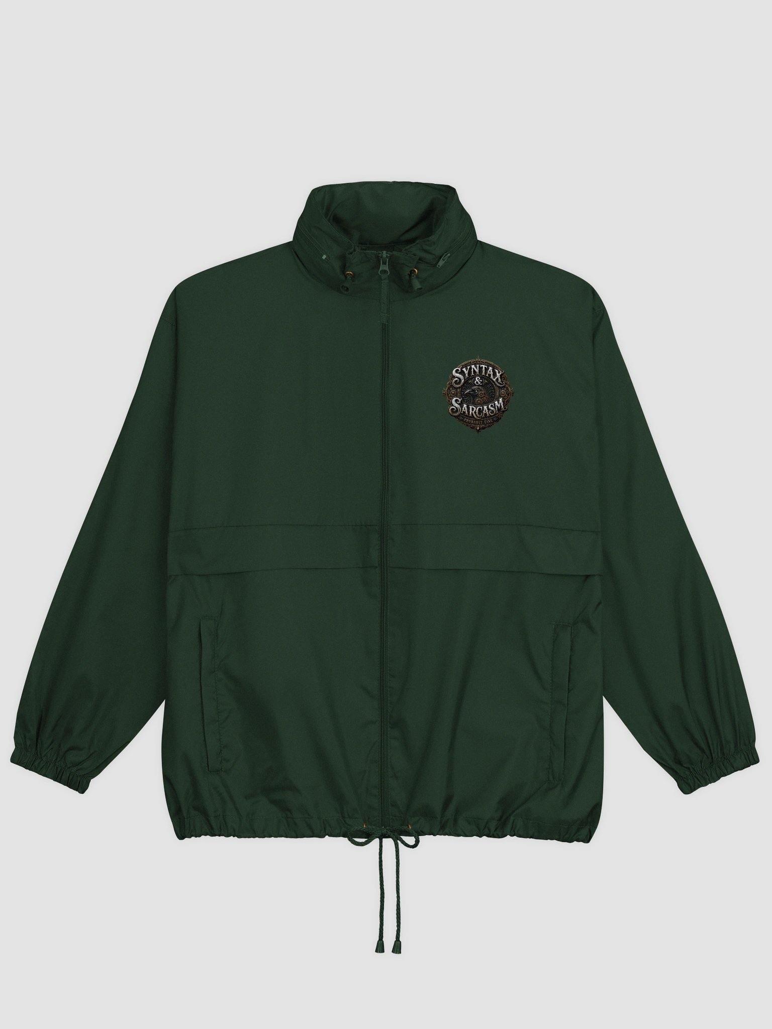 Syntax & Sarcasm Probably Fine Classic Windbreaker Jacket product image (5)