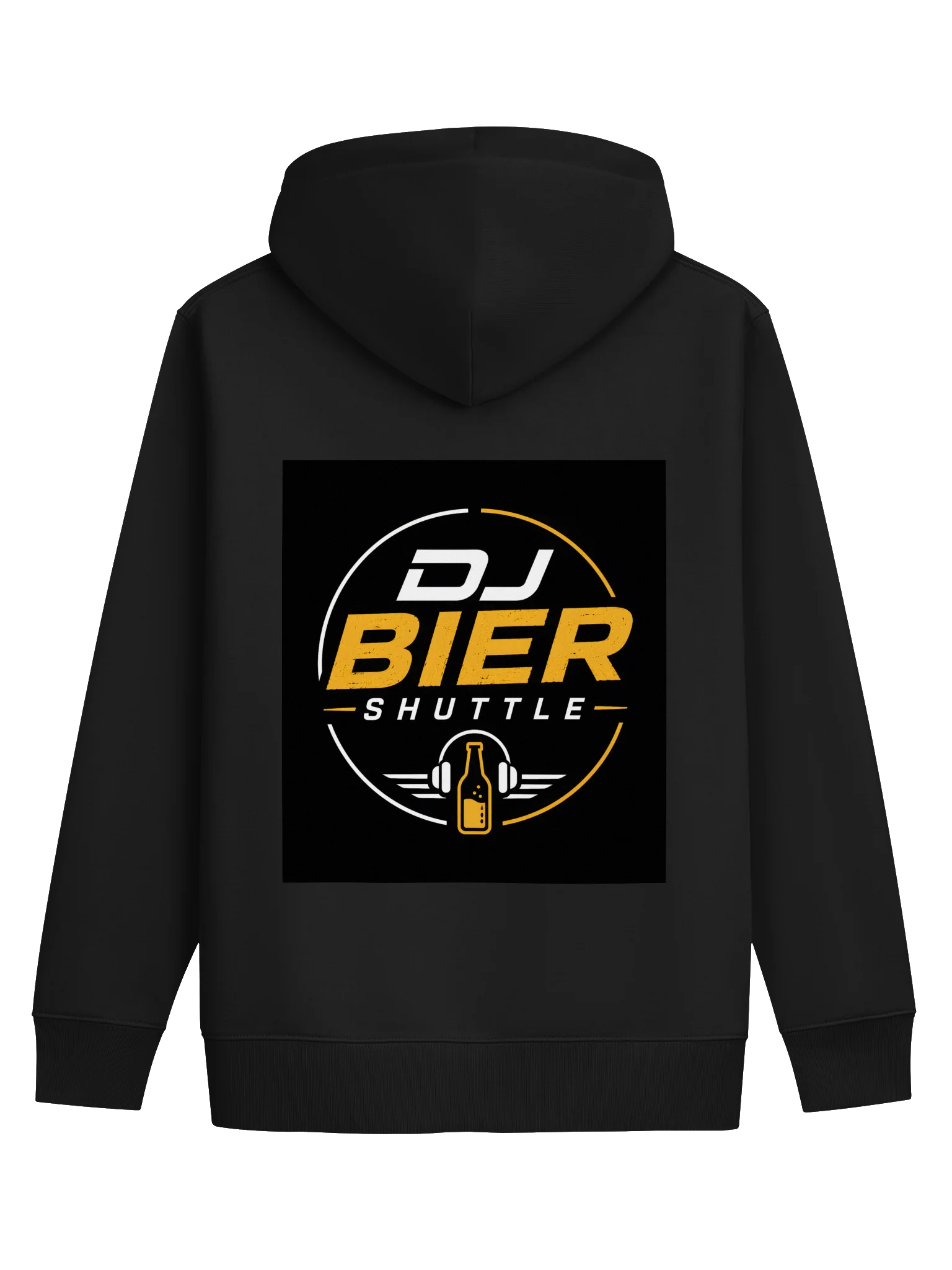 Hoodie black "DJ Bier Shuttle Logo" product image (2)