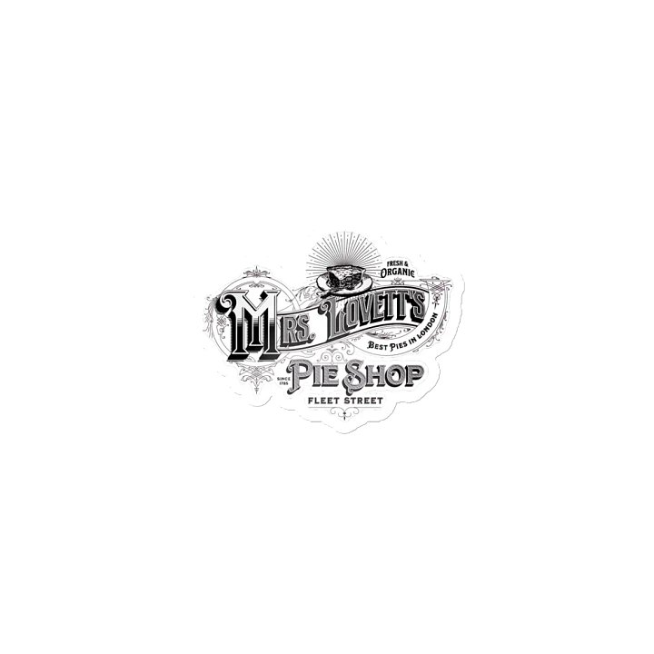 Mrs. Lovett’s Pie Shop Magnet – Die-Cut Fleet Street Fridge Decor for Broadway Fans product image (2)