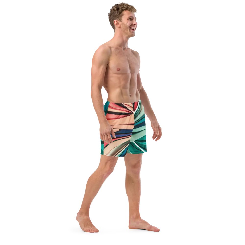TDS Music Abstract Swim Trunks in Vibrant Colors (2XS-6XL) product image (2)