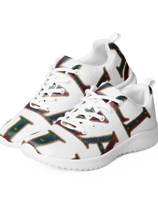 XZAQLI "Jeweled Script" Premium Men's Sneakers (White) product image (1)