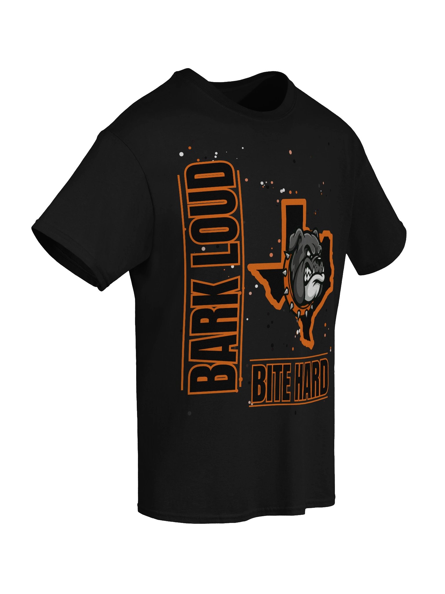 Bark Loud Spirit Tee - Orange on Black [READ DESCRIPTION FOR CUSTOMIZATION] product image (62)