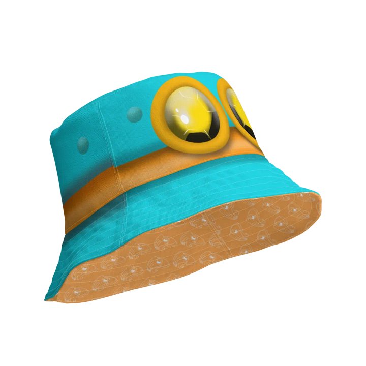 Goggle Hat Cuttle Colors - all over print bucket hat - reversible product image (2)