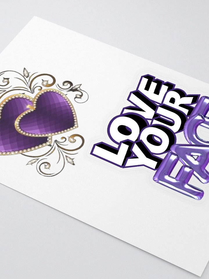 Love your Face/ Heart Sticker Sheet product image (2)