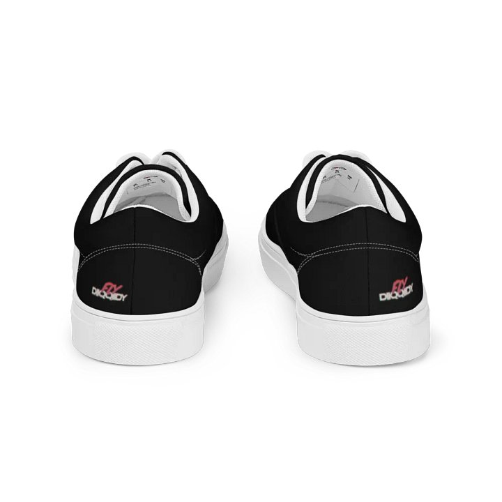 Fly Diiqqiidy Women's Black/White Lace-Up Canvas Shoes product image (2)