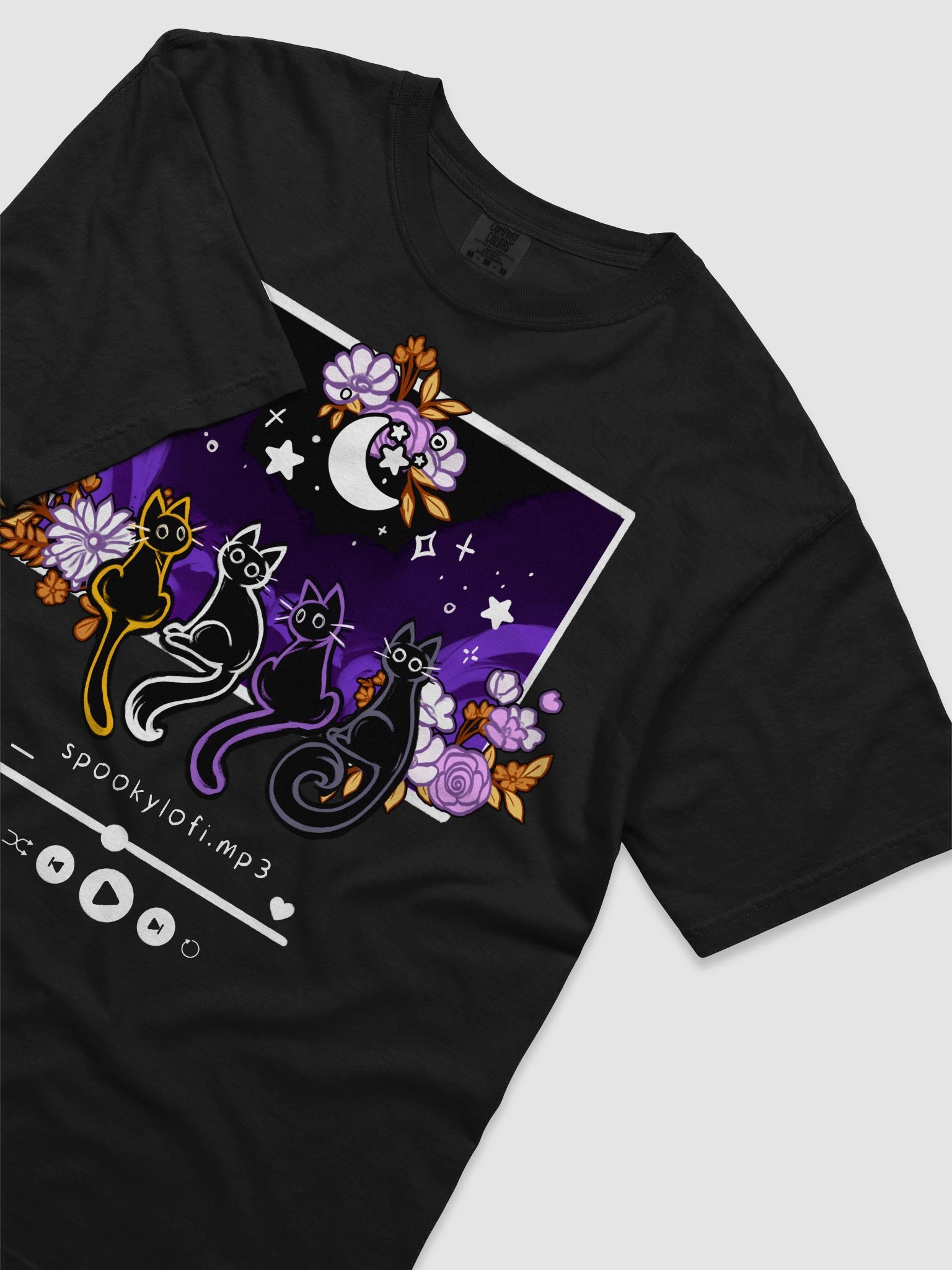 Subtle Nonbinary Pride Lofi Cat Tee product image (3)