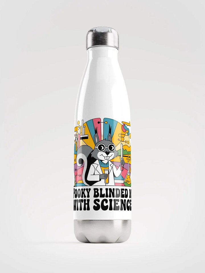 Mad Scientist Squirrel Stainless Steel Water Bottle product image (1)