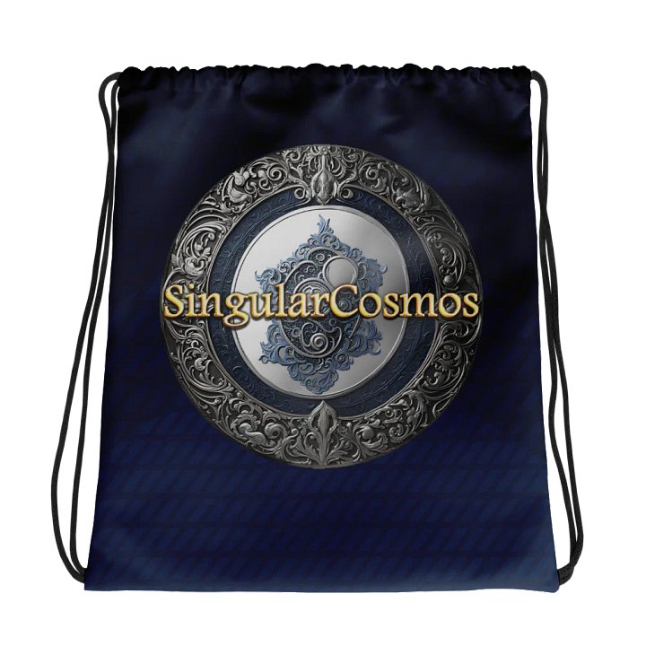 Singular Cosmos Deep Blue Drawstring Bag product image (1)