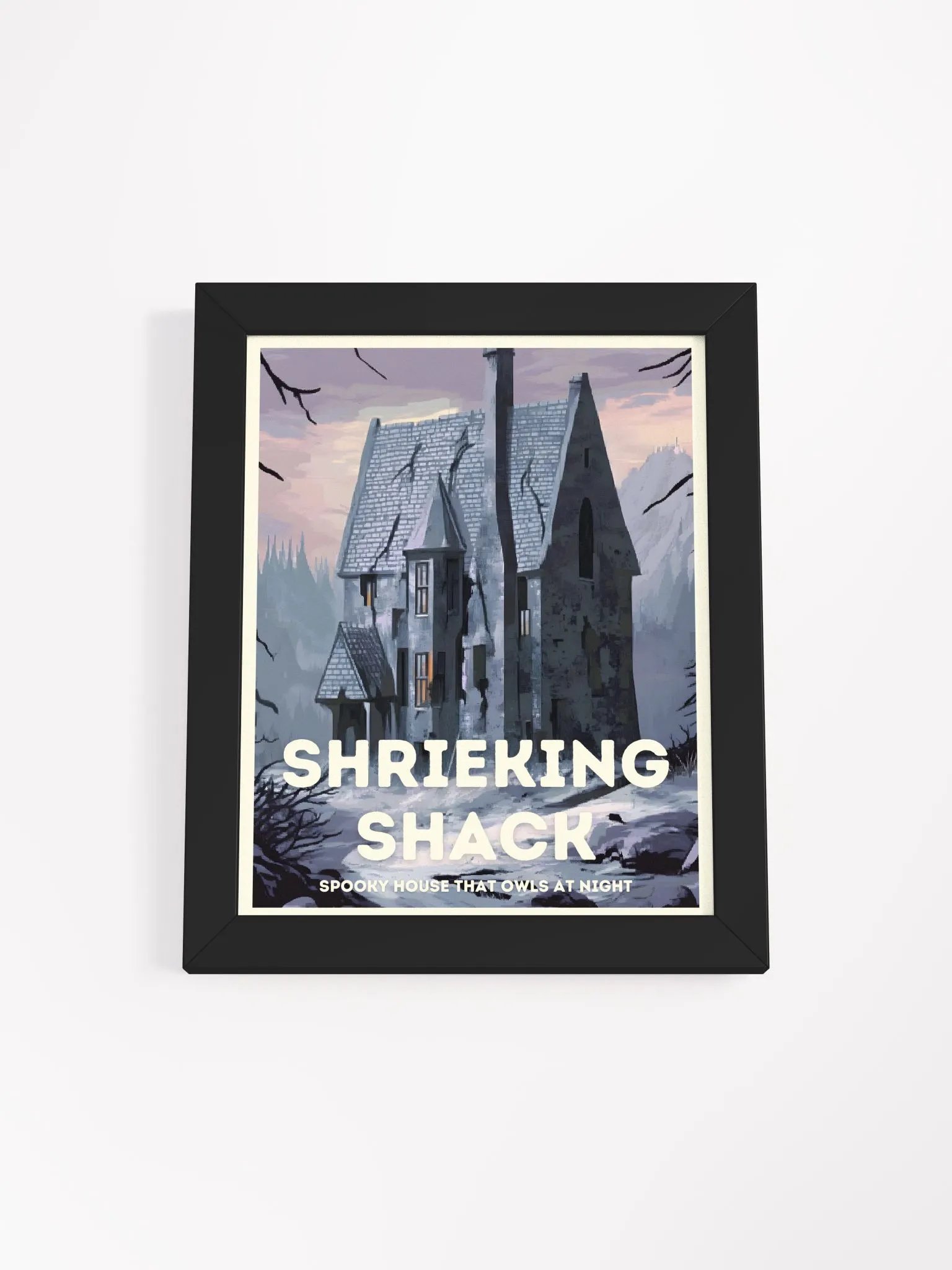 Magical Haunted House Vintage Travel Poster product image (1)