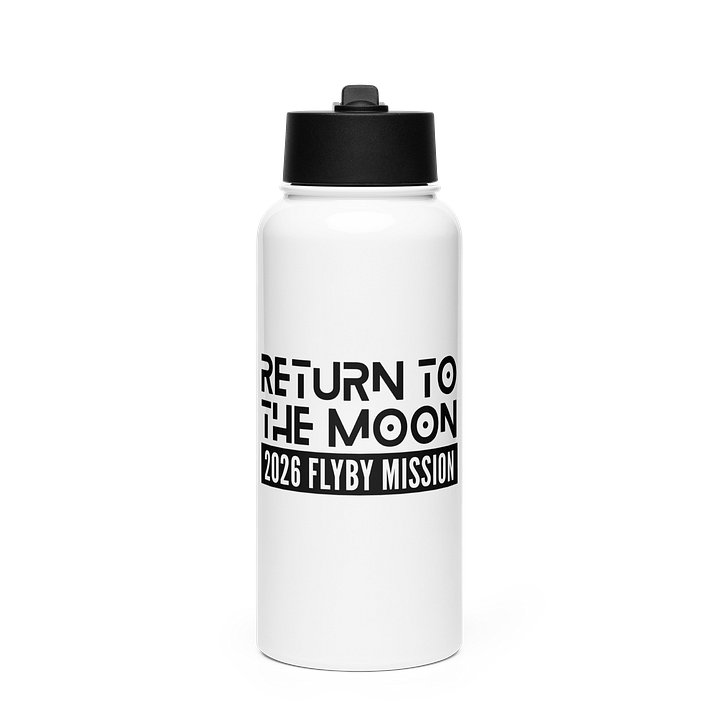 Mission to the Moon Water Bottle April 1 2026, USA Astronaut Stainless Steel Bottle 32oz product image (1)