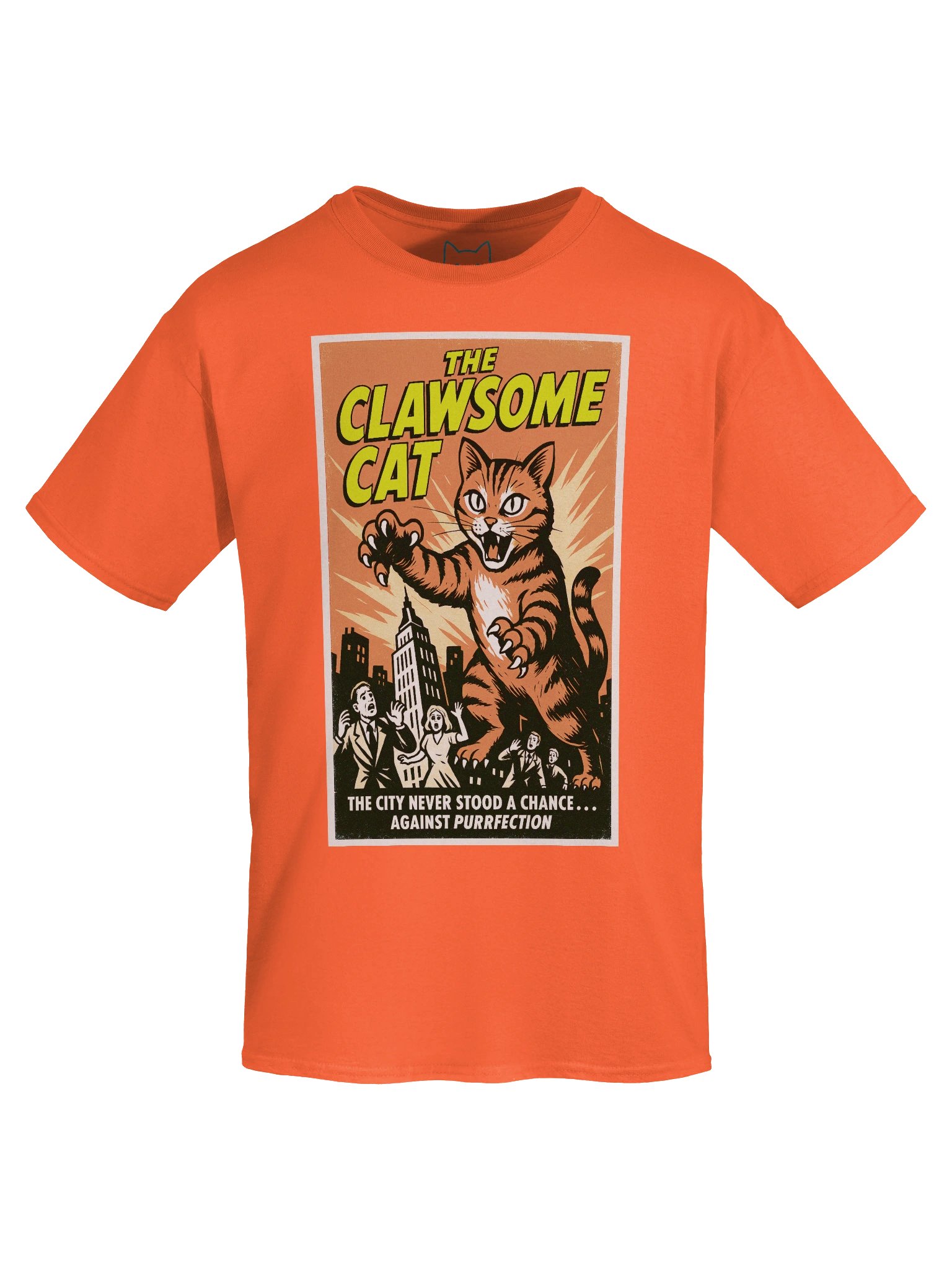 The Clawsome Cat Kaiju 1950's Retro Boxy Fit Unisex T-Shirt product image (67)