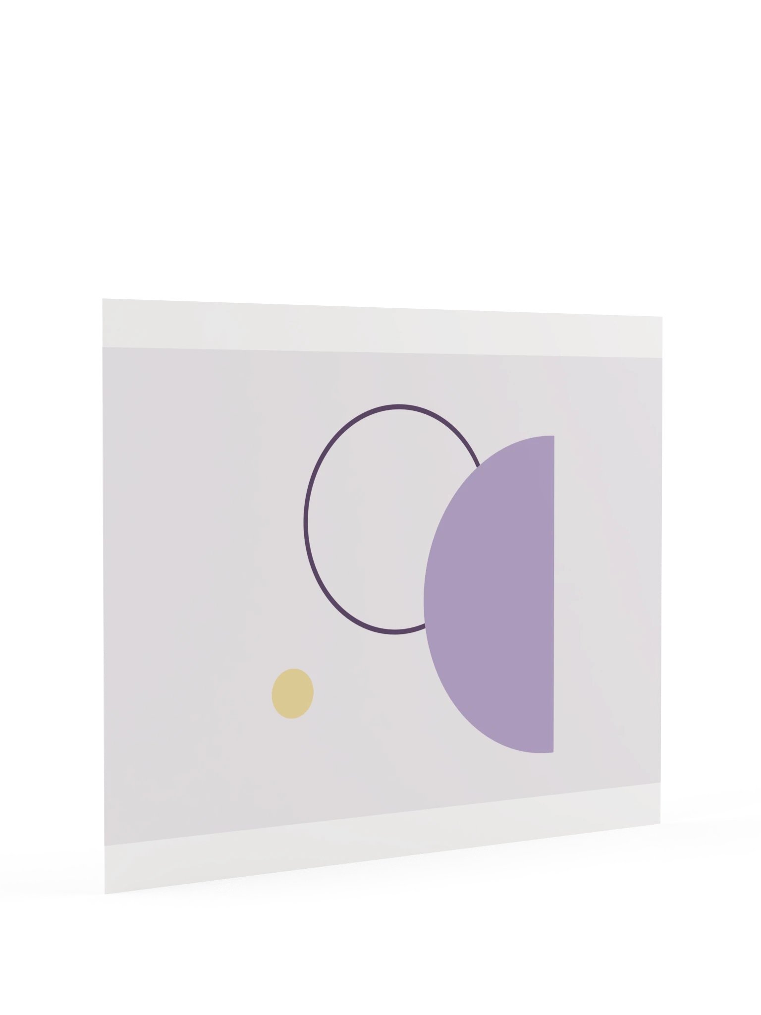 Lavender Moon Print | Abstract Bathroom Wall Art product image (9)