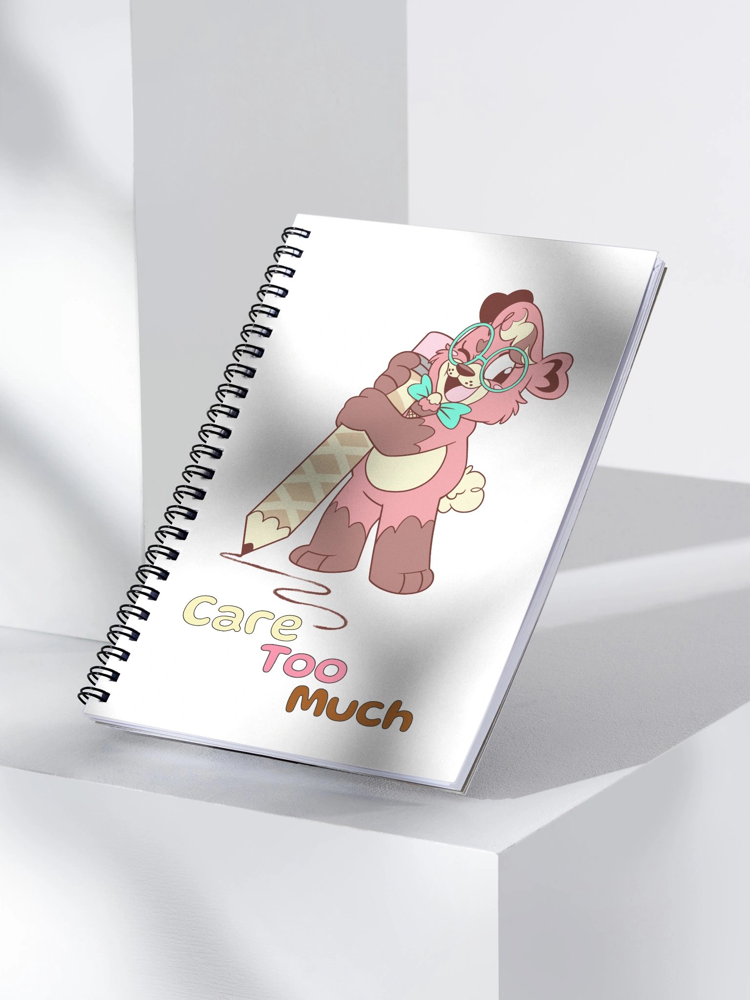 Calxiyn's 'Care Too Much' Spiral Notebook product image (3)