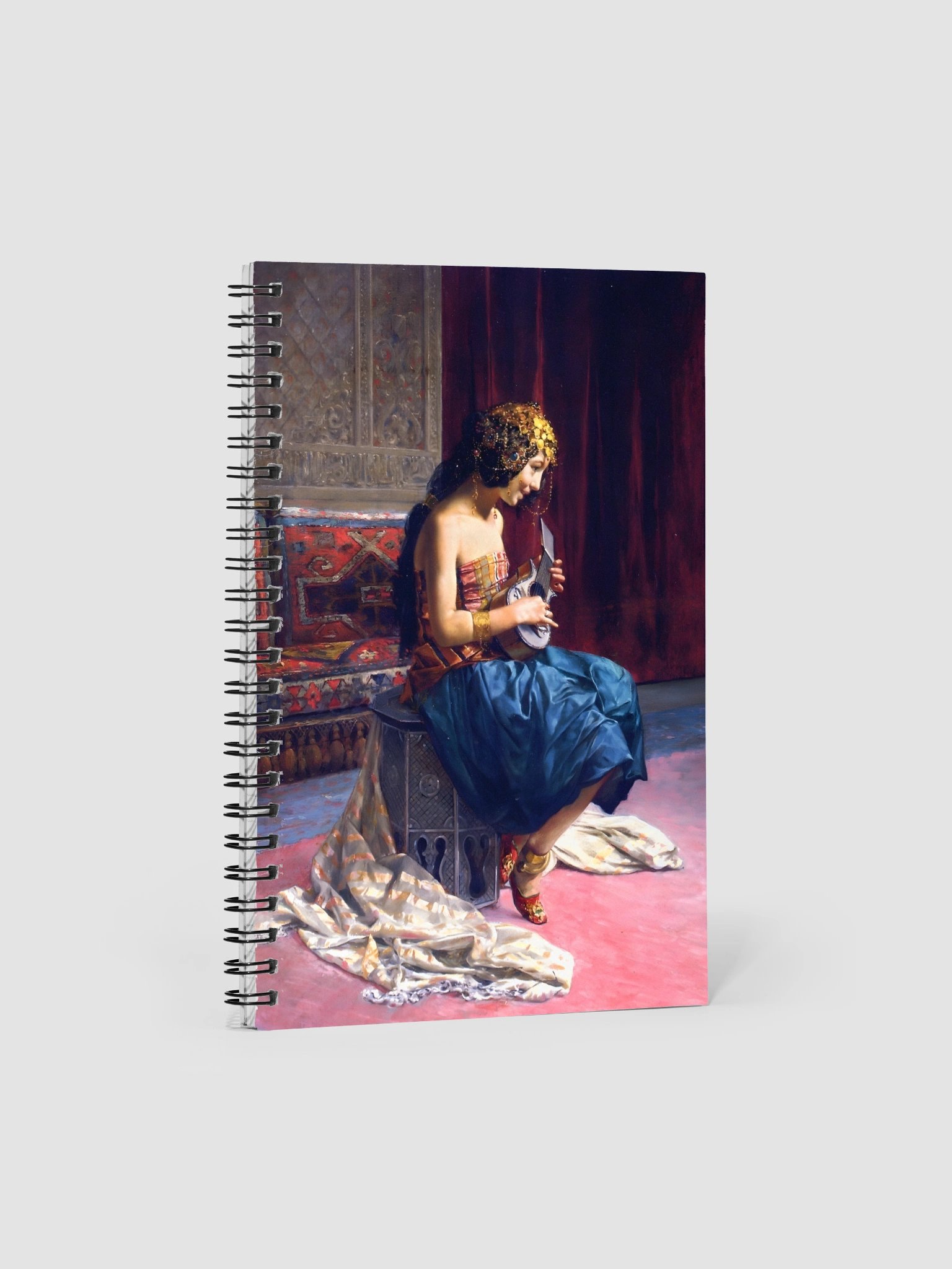 "The Young Musician" by Antonio Maria Fabrés y Costa Spiral Notebook product image (4)