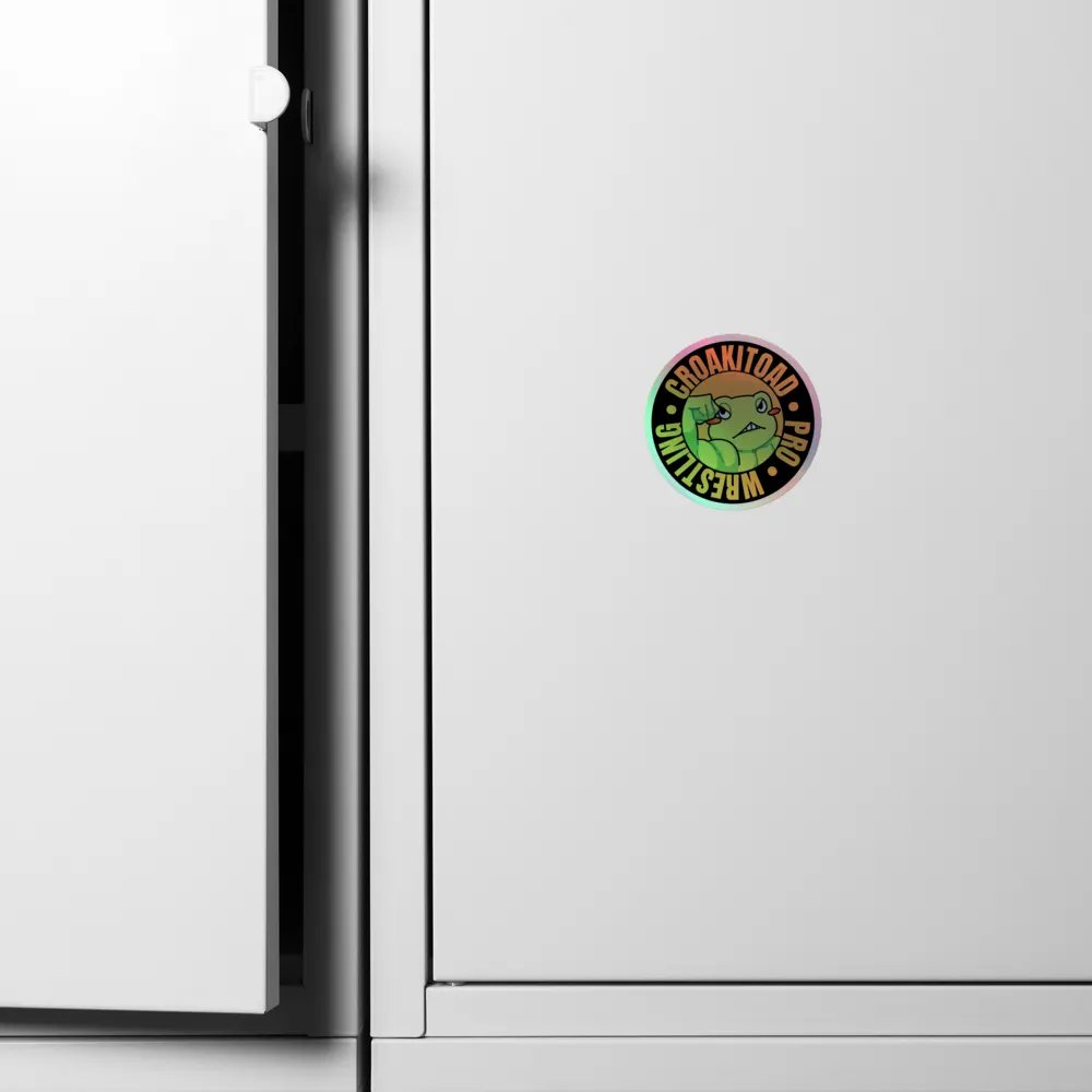 Croakitoad Pro Wrestling Holographic Sticker product image (6)