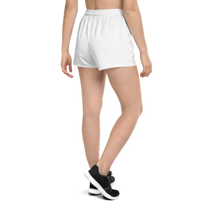 Astro Unisex Athletic Shorts - Exclusive Astronaut Logo, White, Lightweight product image (2)