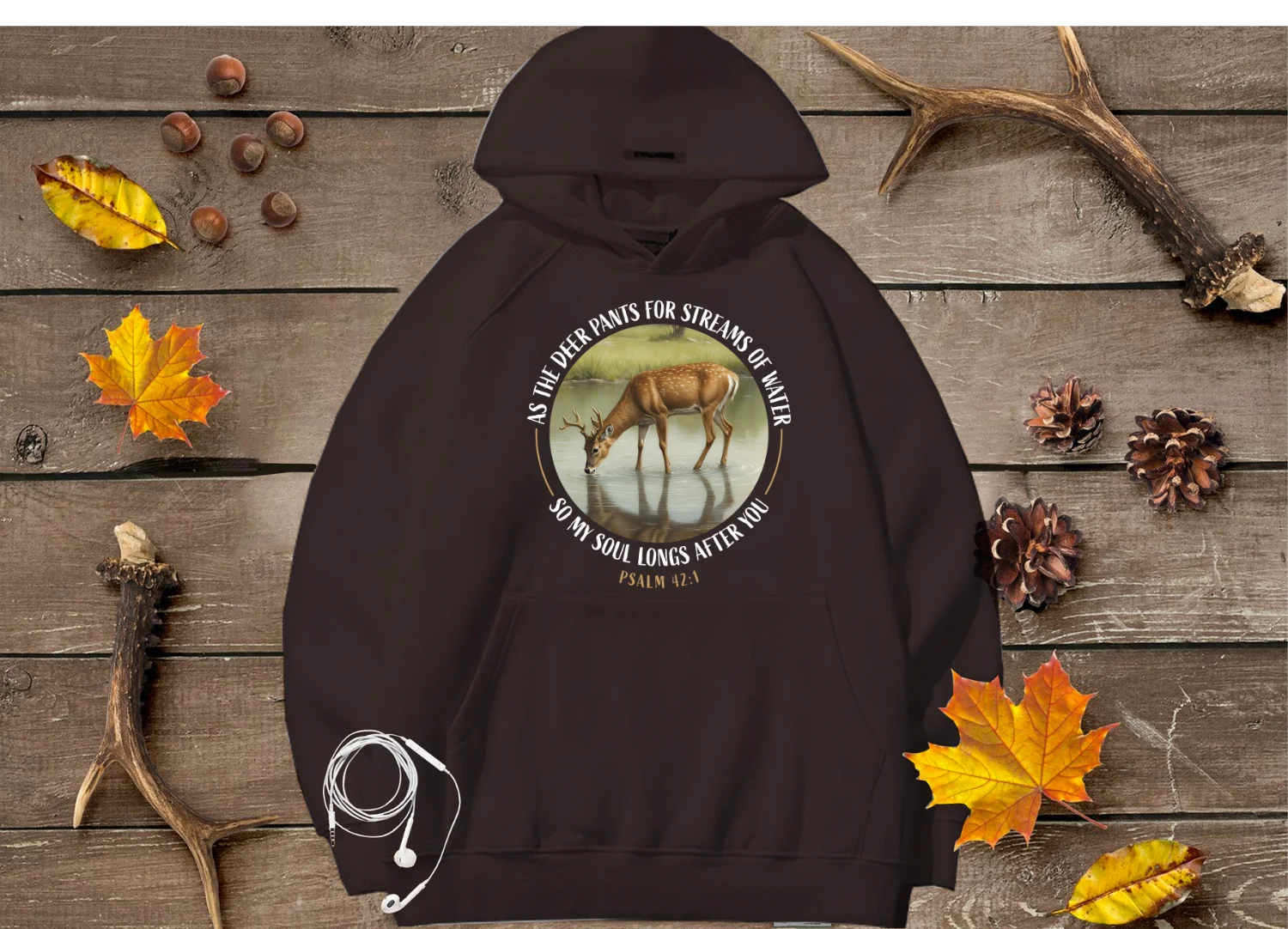 As the Deer Psalm 42:1 Hoodie product image (1)