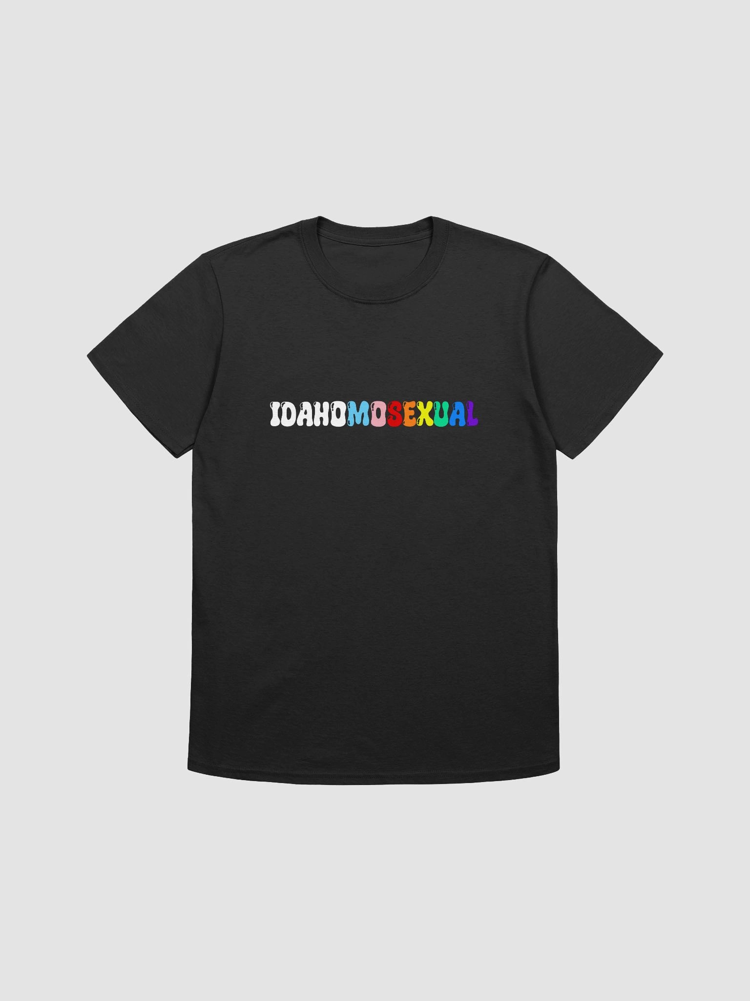 "IDAHOMOSEXUAL" dark t-shirt product image (1)