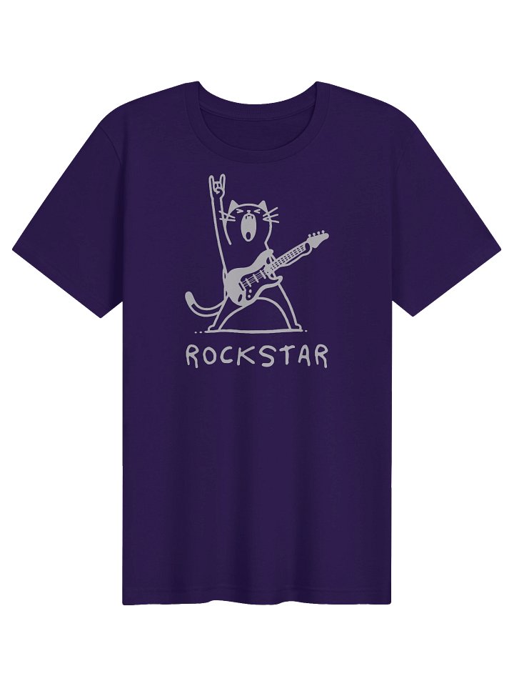 Rock Star Cat Tee in Bold Colors product image (1)
