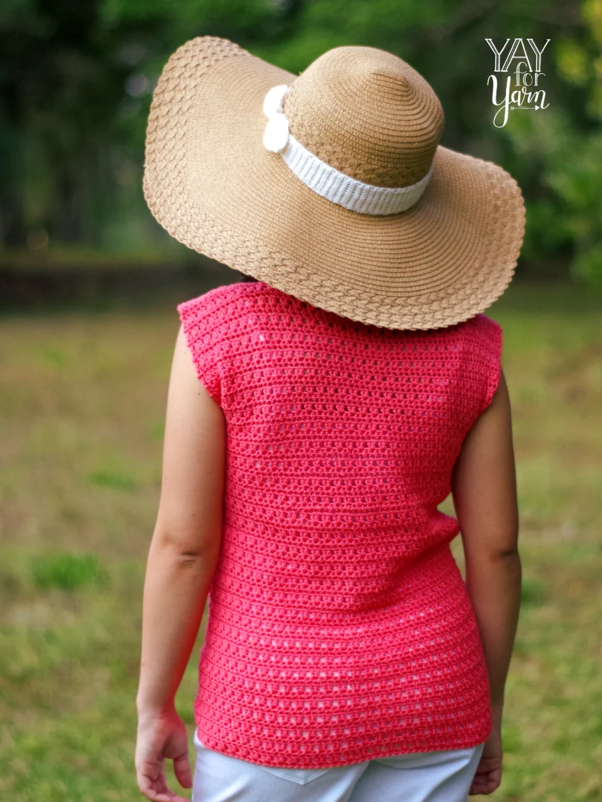 Easy Summer Tee - Women's Top PDF Crochet Pattern & Video Tutorial product image (3)