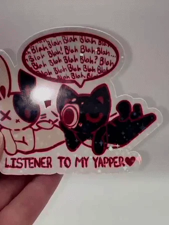 Listener Holographic Die-Cut Sticker product image (3)