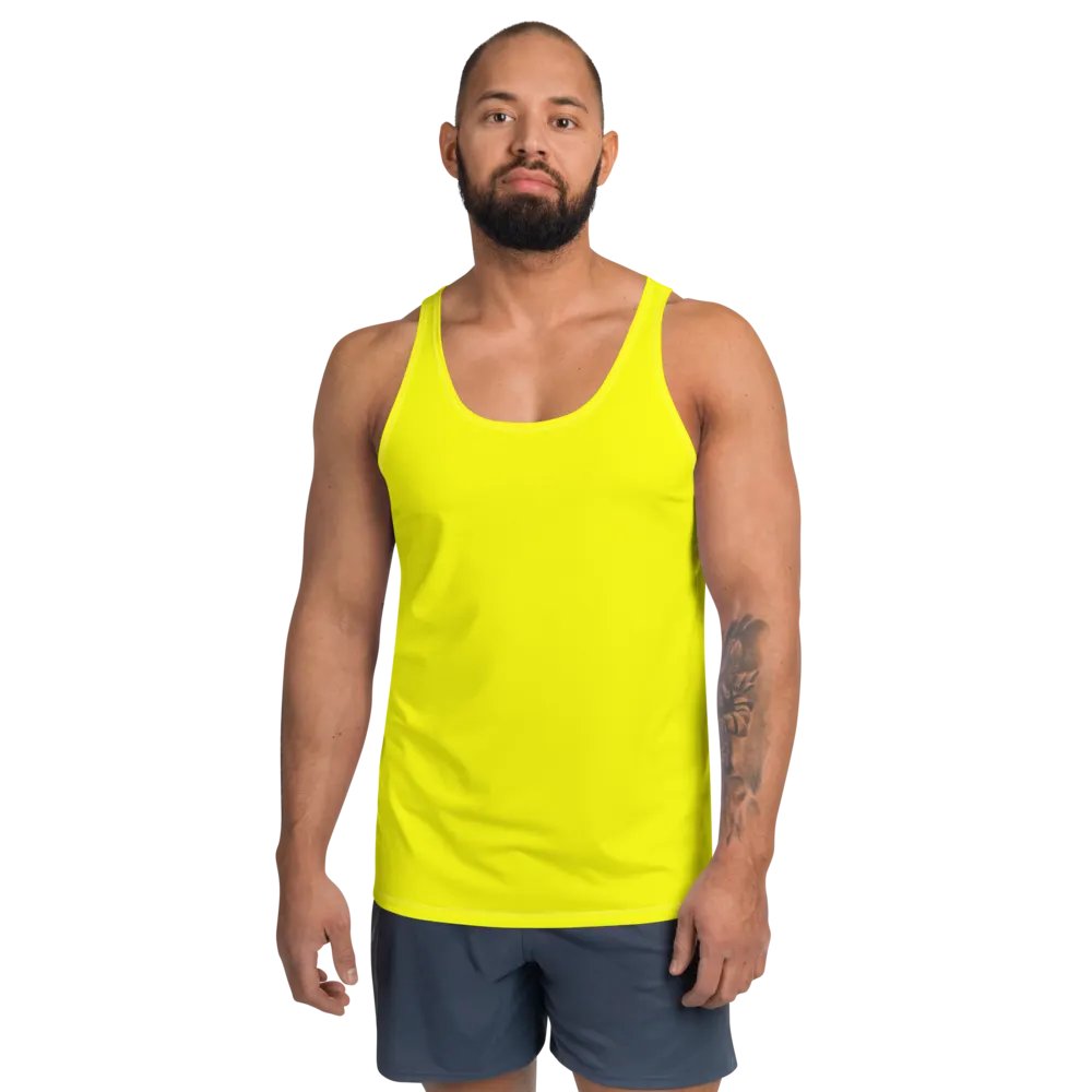 Plain Color Yellow Tank Top product image (1)